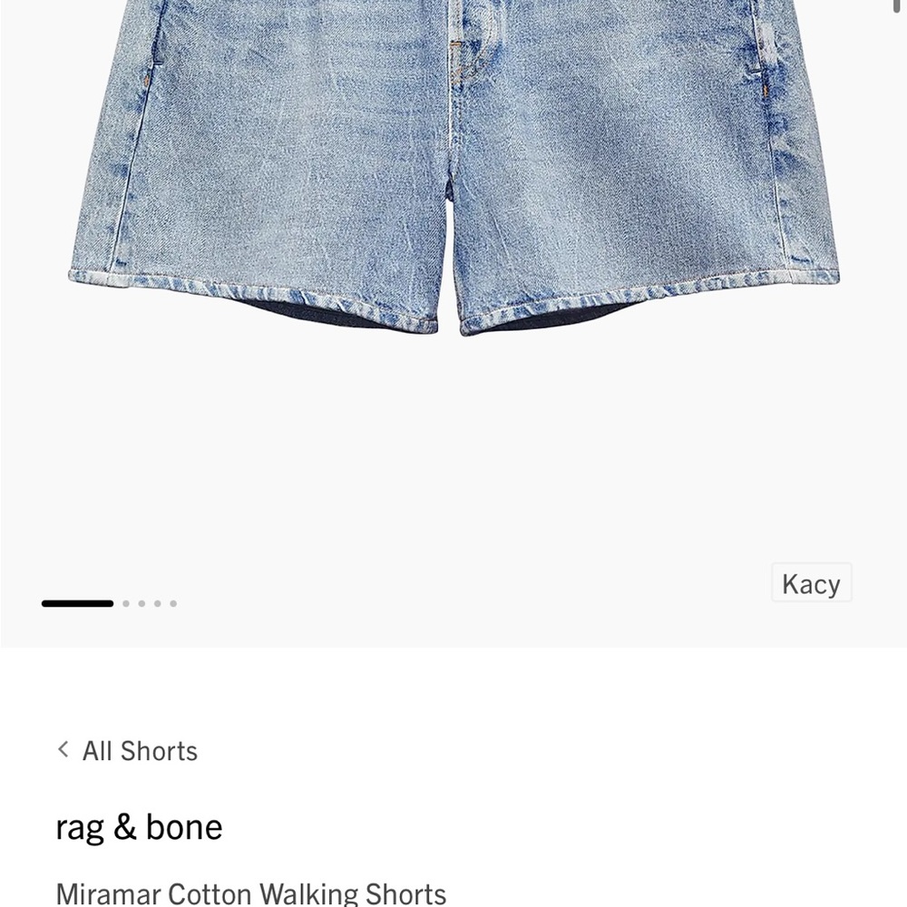Rag & Bone Light Blue Jean Shorts